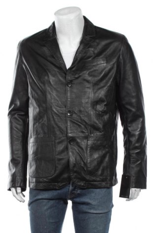 Pánská kožená bunda  Rochas, Velikost L, Barva Černá, Pravá kůže, Cena  4 915,00 Kč
