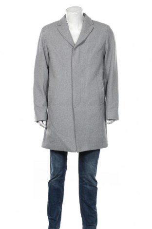 Мъжко палто Selected Homme, Размер XL, Цвят Сив, 60% вълна, 35% полиестер, 5% други нишки, Цена 230,30 лв.