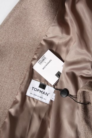 Herrenmantel Topman, Größe L, Farbe Braun, Polyester, Preis 48,48 €