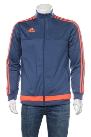 Herren Sportoberteil Adidas, Größe M, Farbe Blau, Polyester, Preis 25,05 €