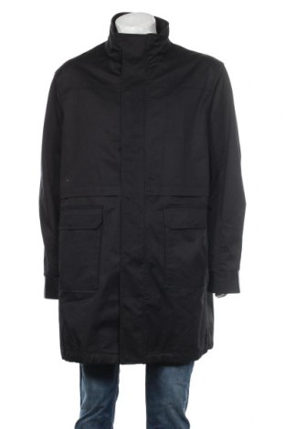 Мъжко яке Zara, Размер L, Цвят Черен, 98% памук, 2% еластан, Цена 113,40 лв.