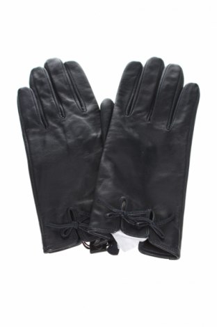 Rękawiczki TWINSET, Kolor Czarny, Skóra naturalna, Cena 185,63 zł