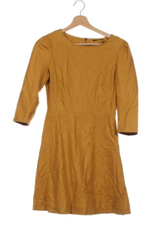 Sukienka Sisley, Rozmiar XS, Kolor Żółty, 80% wełna, 20% poliamid, Cena 88,80 zł