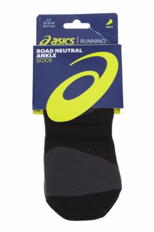 Спортни чорапи ASICS, Размер L, Цвят Черен, 98% полиамид, 2% еластан, Цена 18,85 лв.