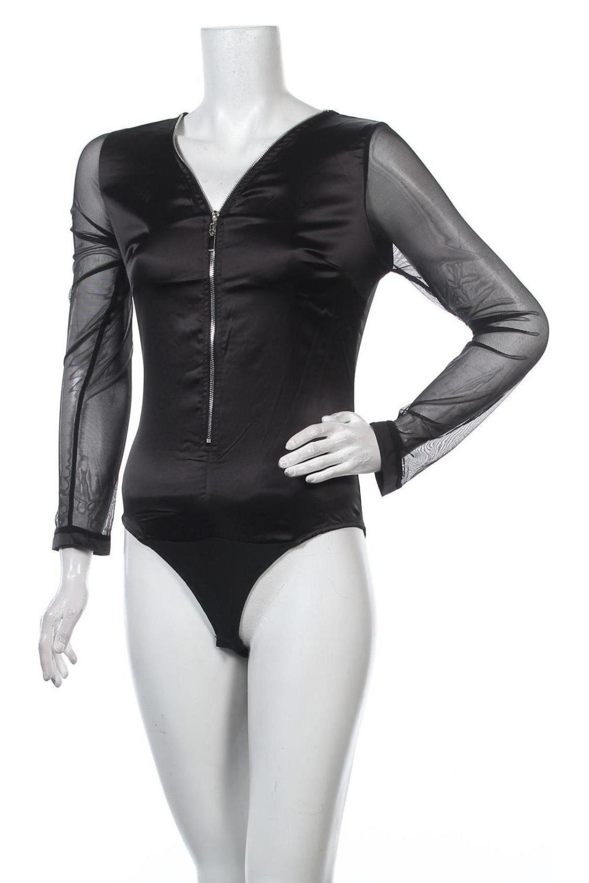 Дамска блуза - боди Zabaione, Размер L, Цвят Черен, 90% полиестер, 10% еластан, Цена 40,50 лв.