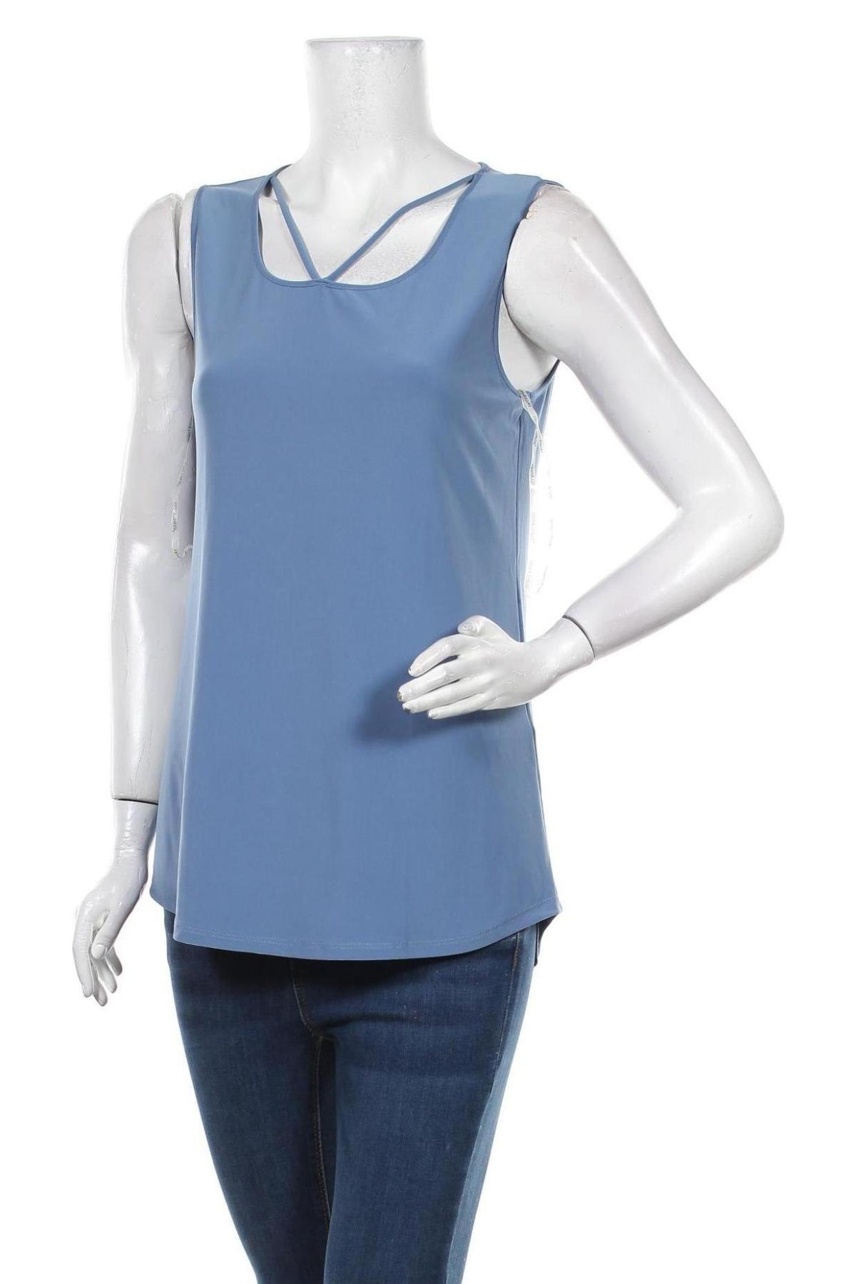 Γυναικείο αμάνικο μπλουζάκι Frank Lyman, Μέγεθος M, Χρώμα Μπλέ, Τιμή 42,27 €