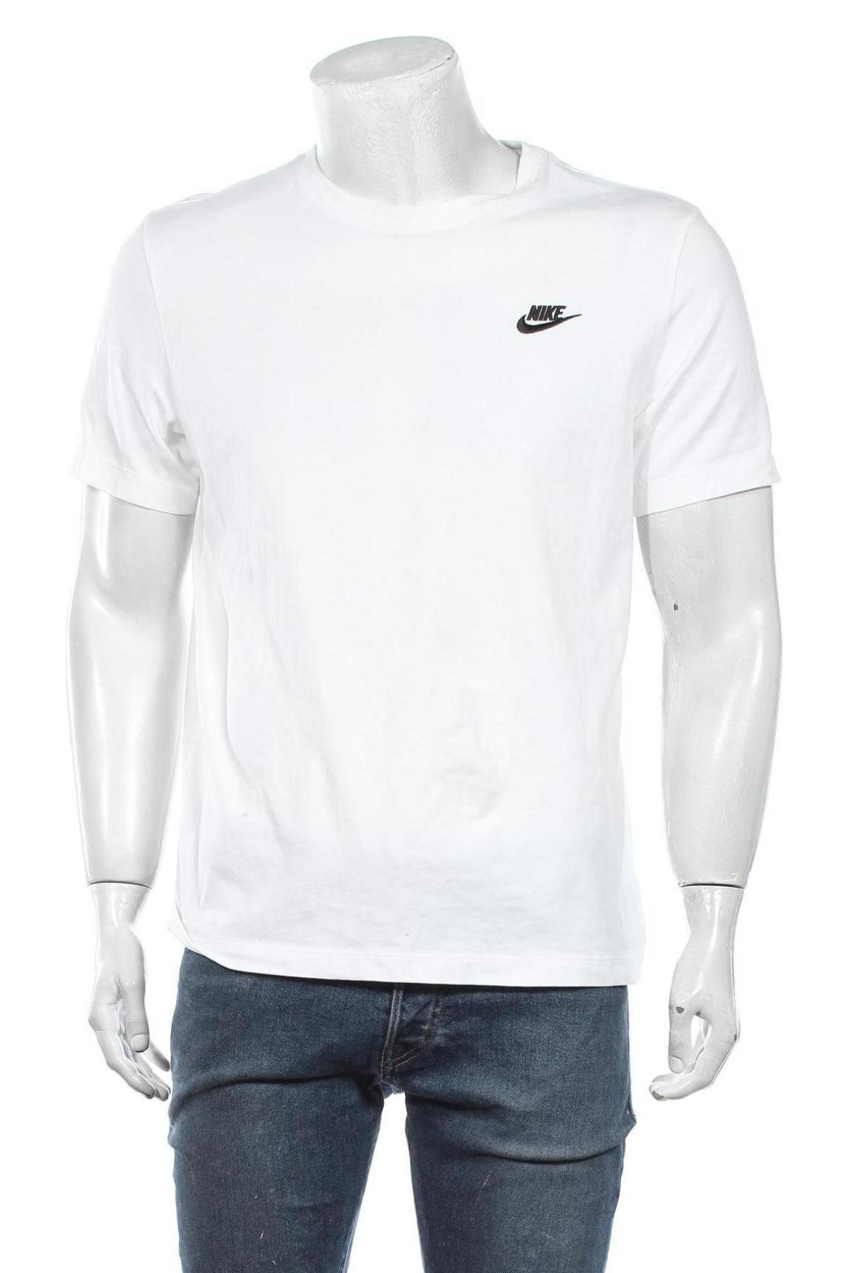 Tricou de bărbați Nike, Mărime M, Culoare Alb, Bumbac, Preț 157,90 Lei
