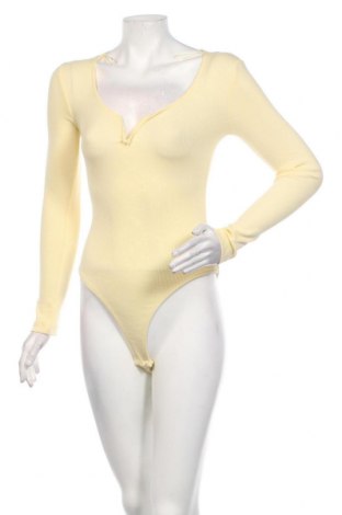 Дамска блуза - боди Answear, Размер S, Цвят Жълт, Памук, Цена 19,38 лв.