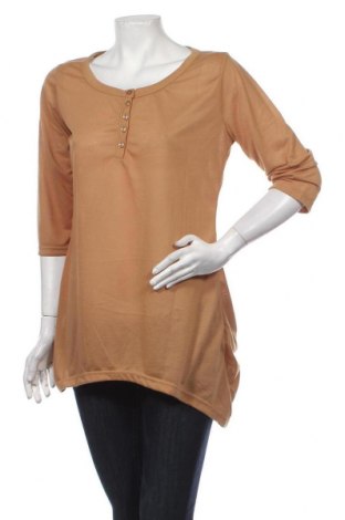 Γυναικεία μπλούζα Okay, Μέγεθος L, Χρώμα  Μπέζ, Τιμή 2,38 €