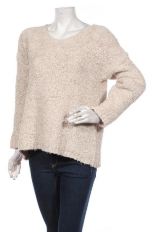 Γυναικείο πουλόβερ Made In Italy, Μέγεθος L, Χρώμα  Μπέζ, Τιμή 1,64 €