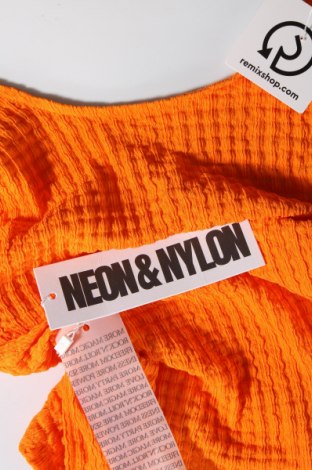 Дамска блуза Neon & Nylon by Only, Размер M, Цвят Оранжев, Цена 18,00 лв.