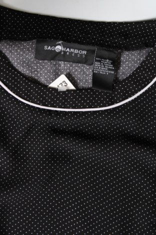 Дамска блуза Sag Harbor, Размер M, Цвят Черен, Цена 3,99 лв.