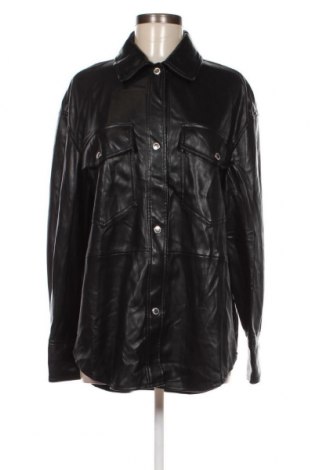 Γυναικείο δερμάτινο πουκάμισο Bershka, Μέγεθος M, Χρώμα Μαύρο, Τιμή 16,29 €