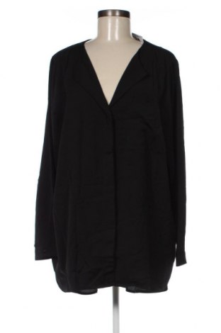 Γυναικείο πουκάμισο Zizzi, Μέγεθος 3XL, Χρώμα Μαύρο, Τιμή 17,94 €