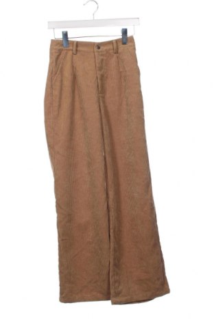 Γυναικείο κοτλέ παντελόνι SHEIN, Μέγεθος XS, Χρώμα  Μπέζ, Τιμή 4,49 €