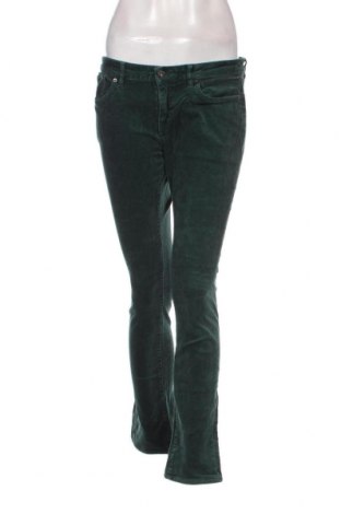 Pantaloni de velvet de femei Uniqlo, Mărime M, Culoare Verde, Preț 36,25 Lei