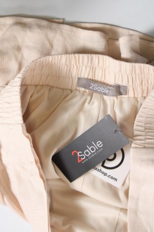Damen Shorts 2sable, Größe L, Farbe Ecru, Preis 9,71 €