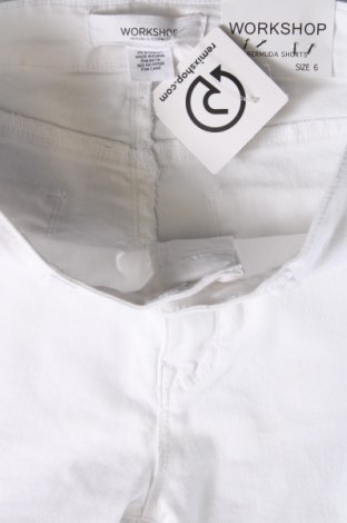 Дамски къс панталон Workshop, Размер S, Цвят Бял, Цена 72,00 лв.