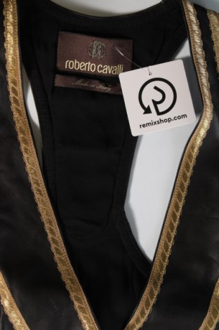 Γυναικείο δερμάτινο γιλέκο Roberto Cavalli, Μέγεθος S, Χρώμα Μαύρο, Τιμή 599,40 €