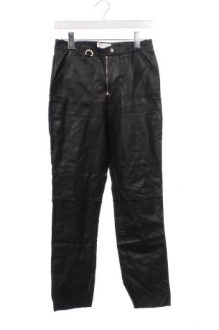 Γυναικείο παντελόνι δερμάτινο Pull&Bear, Μέγεθος M, Χρώμα Μαύρο, Τιμή 14,84 €