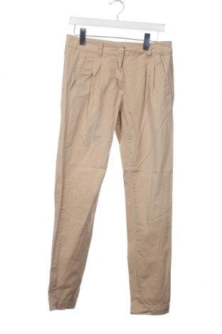 Дамски панталон Bershka, Размер XS, Цвят Бежов, Цена 5,51 лв.