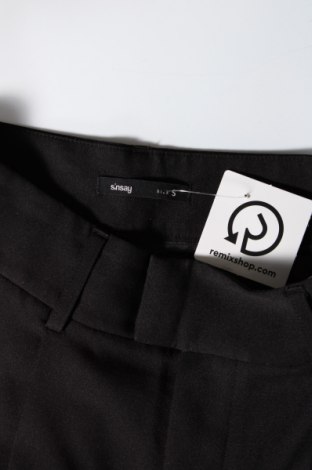Дамски панталон Sinsay, Размер S, Цвят Черен, Цена 31,36 лв.