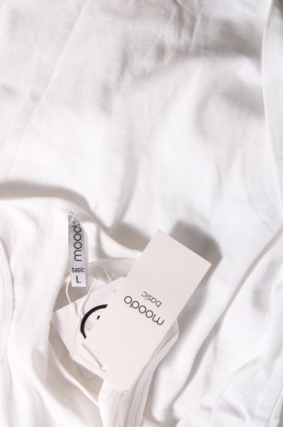 Γυναικείο αμάνικο μπλουζάκι Moodo, Μέγεθος L, Χρώμα Λευκό, Τιμή 14,95 €