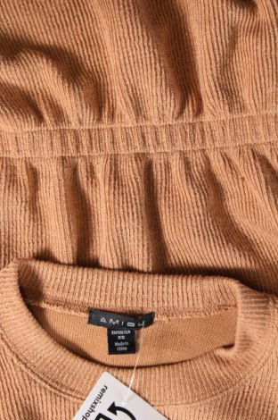 Дамски пуловер Amisu, Размер XS, Цвят Бежов, Цена 9,28 лв.