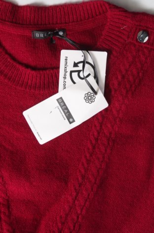 Дамски пуловер Breal, Размер M, Цвят Червен, Цена 35,67 лв.