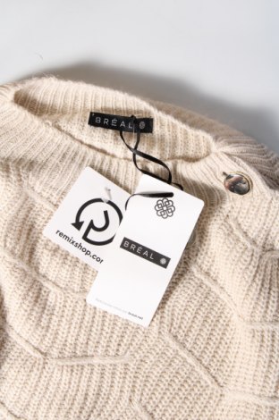 Γυναικείο πουλόβερ Breal, Μέγεθος XL, Χρώμα  Μπέζ, Τιμή 11,21 €
