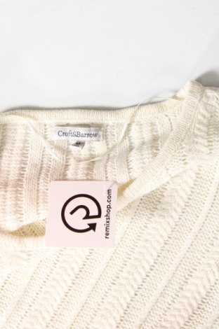 Дамски пуловер Croft & Barrow, Размер M, Цвят Бял, Цена 10,15 лв.