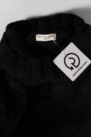 Γυναικείο πουλόβερ Drole De Copine, Μέγεθος L, Χρώμα Μαύρο, Τιμή 4,49 €