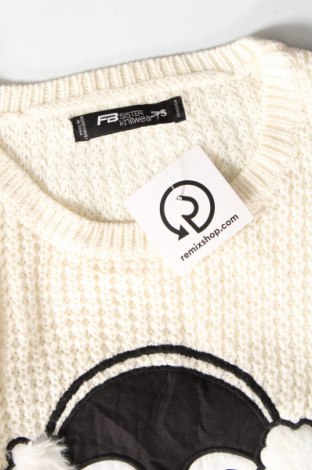 Γυναικείο πουλόβερ Fb Sister, Μέγεθος S, Χρώμα Εκρού, Τιμή 4,49 €