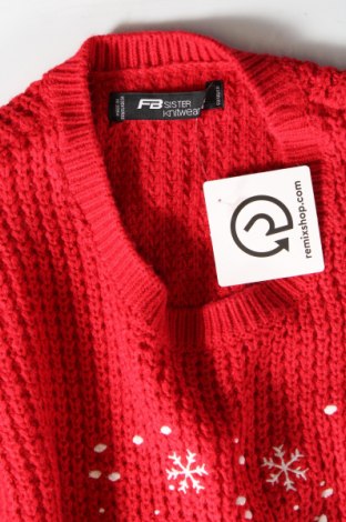 Γυναικείο πουλόβερ Fb Sister, Μέγεθος L, Χρώμα Κόκκινο, Τιμή 4,49 €