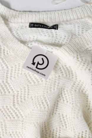 Γυναικείο πουλόβερ Guts & Gusto, Μέγεθος S, Χρώμα Λευκό, Τιμή 4,49 €