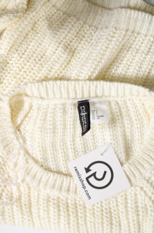 Дамски пуловер H&M Divided, Размер S, Цвят Екрю, Цена 7,25 лв.