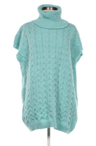 Γυναικείο πουλόβερ Made In Italy, Μέγεθος L, Χρώμα Μπλέ, Τιμή 3,95 €