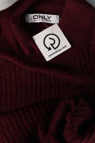 Дамски пуловер ONLY, Размер M, Цвят Червен, Цена 7,00 лв.