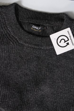 Γυναικείο πουλόβερ ONLY, Μέγεθος L, Χρώμα Γκρί, Τιμή 4,08 €
