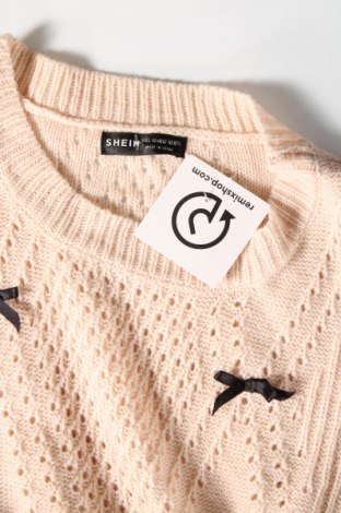 Дамски пуловер SHEIN, Размер L, Цвят Бежов, Цена 7,54 лв.