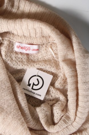 Γυναικείο πουλόβερ Sheego, Μέγεθος XL, Χρώμα  Μπέζ, Τιμή 5,38 €