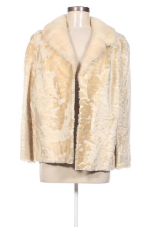 Δερμάτινο γυναικείο παλτό, Μέγεθος M, Χρώμα Εκρού, Τιμή 51,53 €