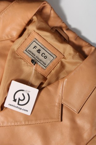 Dámska kožená bunda , Veľkosť M, Farba Béžová, Cena  54,73 €