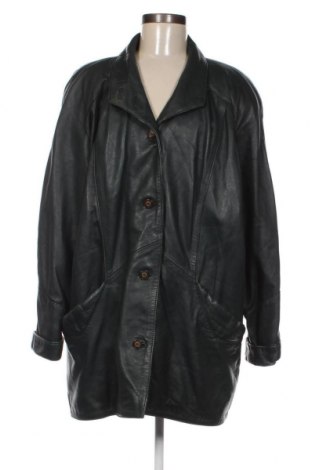 Damen Lederjacke, Größe XL, Farbe Grün, Preis 18,62 €
