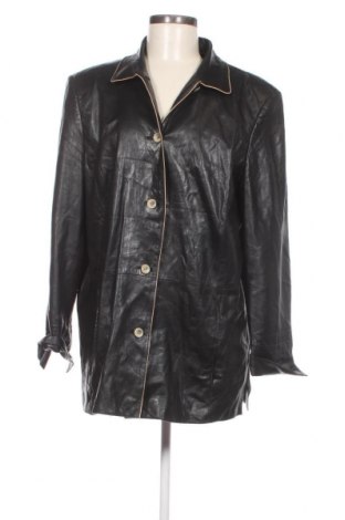 Γυναικείο δερμάτινο μπουφάν, Μέγεθος XL, Χρώμα Μαύρο, Τιμή 14,56 €