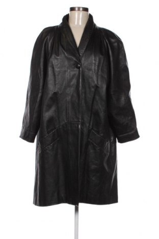 Дамско кожено яке, Размер L, Цвят Черен, Цена 26,75 лв.