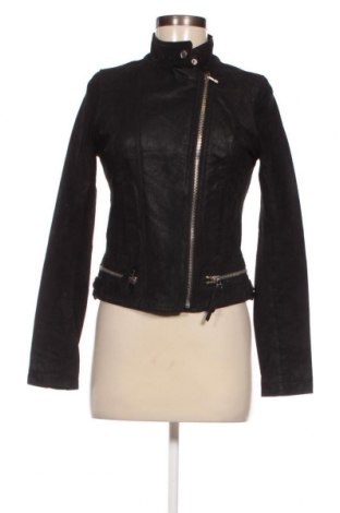 Damen Lederjacke New Look, Größe M, Farbe Schwarz, Preis 52,87 €