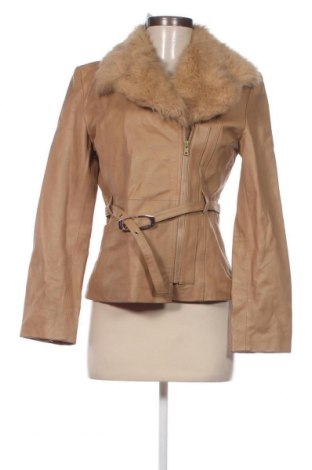 Dámská kožená bunda  ONLY, Velikost L, Barva Béžová, Cena  690,00 Kč