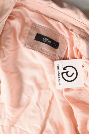 Dámská kožená bunda  S.Oliver Black Label, Velikost M, Barva Růžová, Cena  3 360,00 Kč
