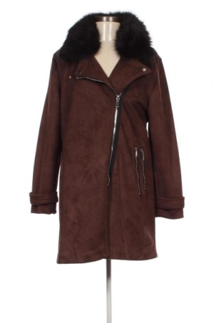Дамско палто Amisu, Размер L, Цвят Кафяв, Цена 37,45 лв.